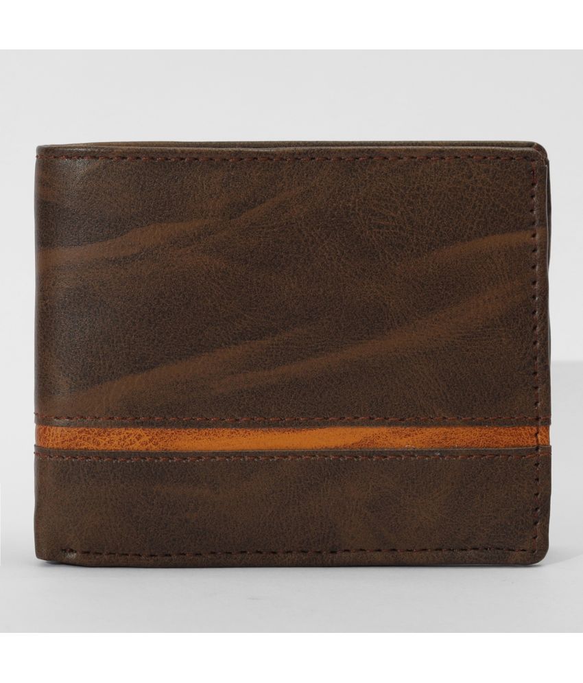     			DCENT KRAFT Brown PU Men's Two Fold Wallet ( Pack of 1 )