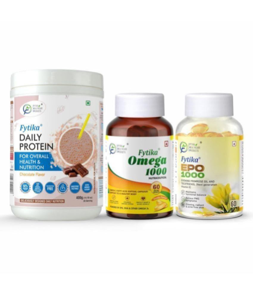     			FYTIKA Protein& Omega1000&EPO 1000 3 gm Pack of 3