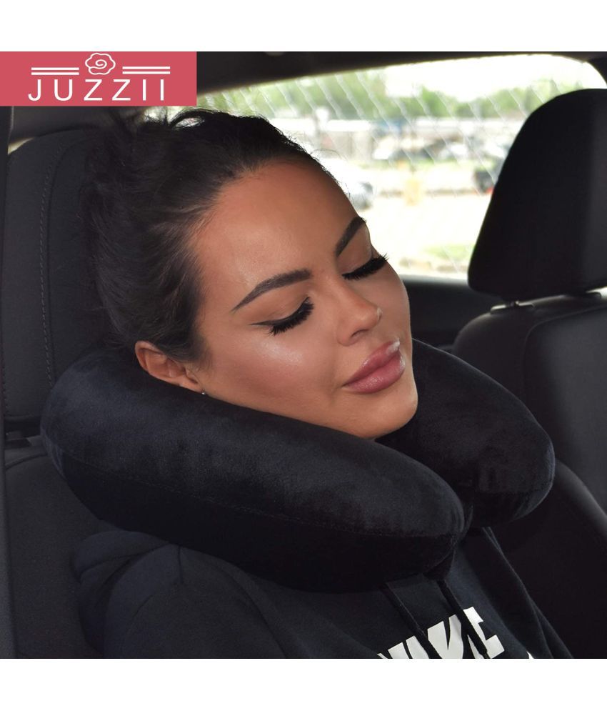     			JUZZII Black Neck Pillow ( Pack of 1 )