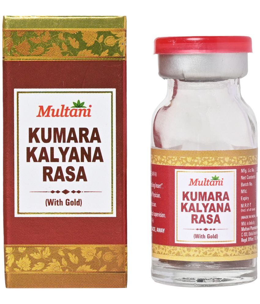     			Multani Kumar Kalyan Ras With 24 Carat Gold & Pearl | Helpful In Cold & Cough | Helpful In Overall Growth & Development | Ayurvedic Immunity Booster & Multipurpose Tonic| 10 Tablets