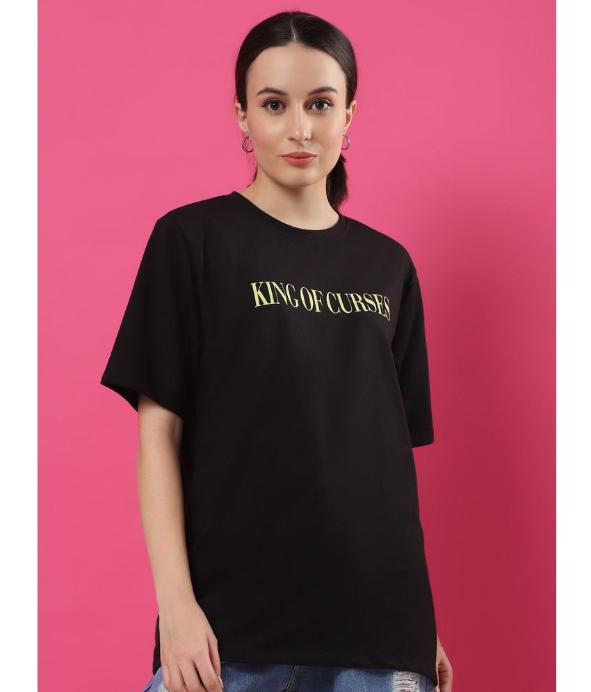     			Rigo Black Cotton Blend Women's T-Shirt ( Pack of 1 )