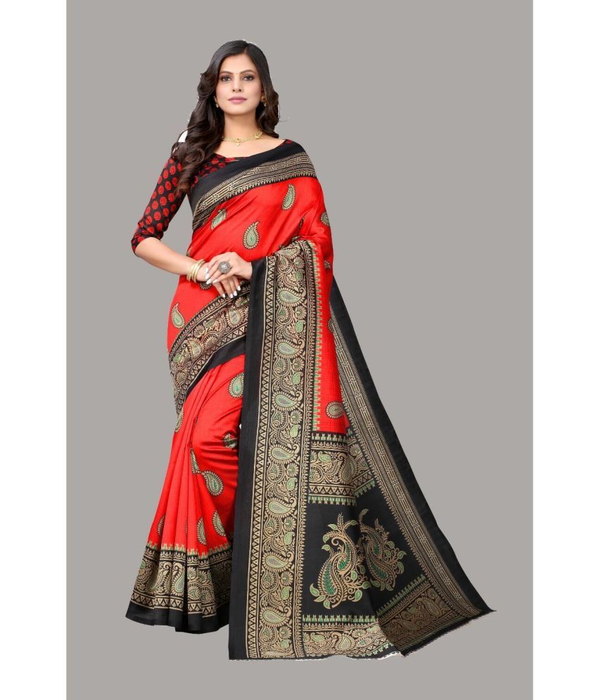     			Saadhvi Cotton Silk Applique Saree Without Blouse Piece - Multicolor ( Pack of 1 )