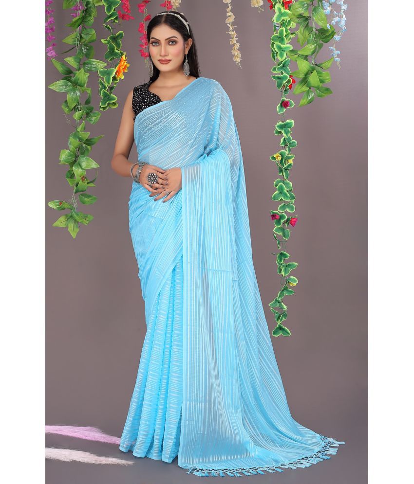     			Saadhvi Cotton Silk Self Design Saree Without Blouse Piece - Cream ( Pack of 1 )