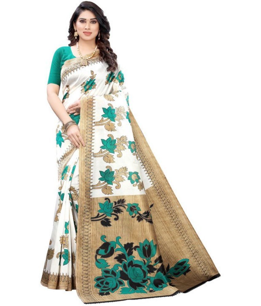     			Saadhvi Cotton Silk Woven Saree Without Blouse Piece - Green ( Pack of 1 )