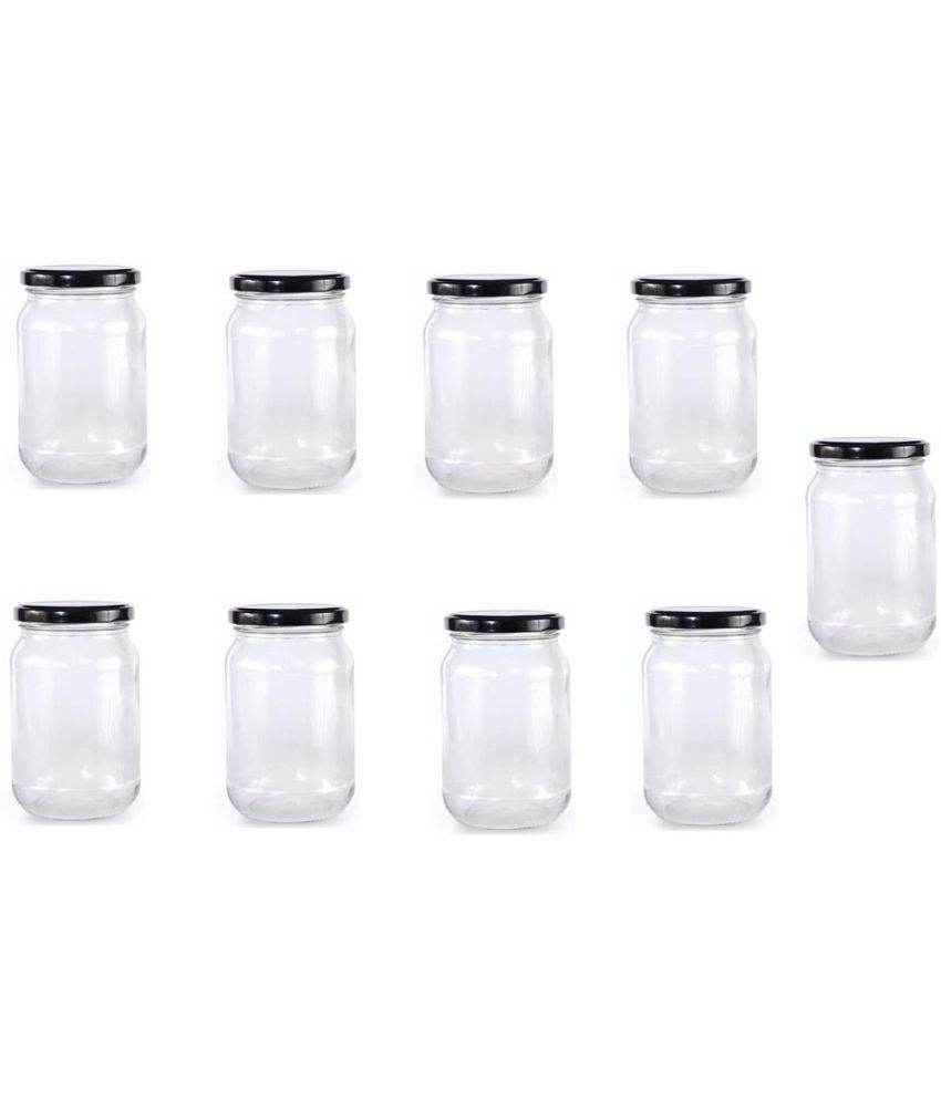     			Somil Glass Container Jar Glass Transparent Utility Container ( Set of 9 )