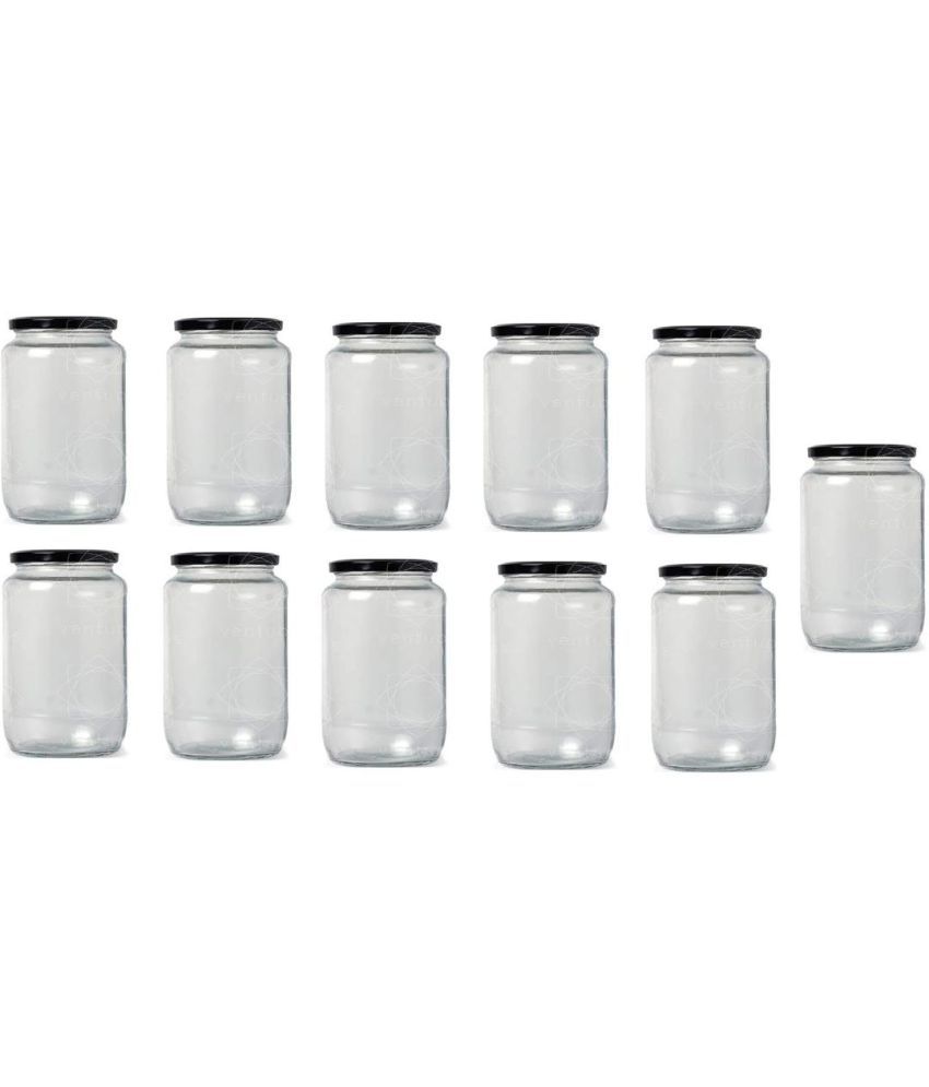     			Somil Glass Container Jar Glass Transparent Utility Container ( Set of 11 )