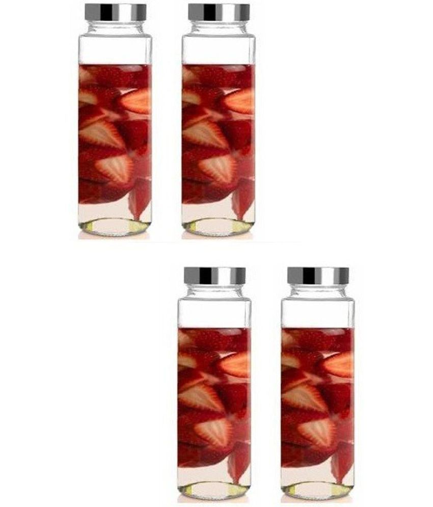     			Somil Glass Container Jar Glass Transparent Utility Container ( Set of 4 )