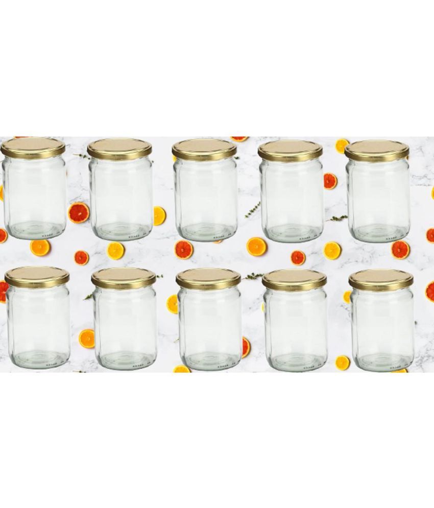     			Somil Glass Container Jar Glass Transparent Utility Container ( Set of 10 )