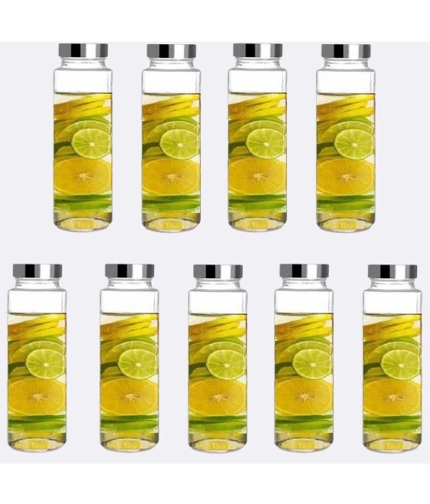     			Somil Glass Container Jar Glass Transparent Utility Container ( Set of 9 )