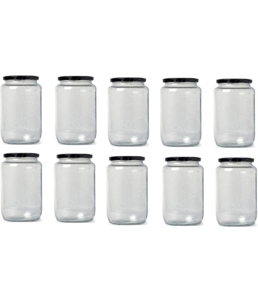     			Somil Glass Container Jar Glass Transparent Utility Container ( Set of 10 )