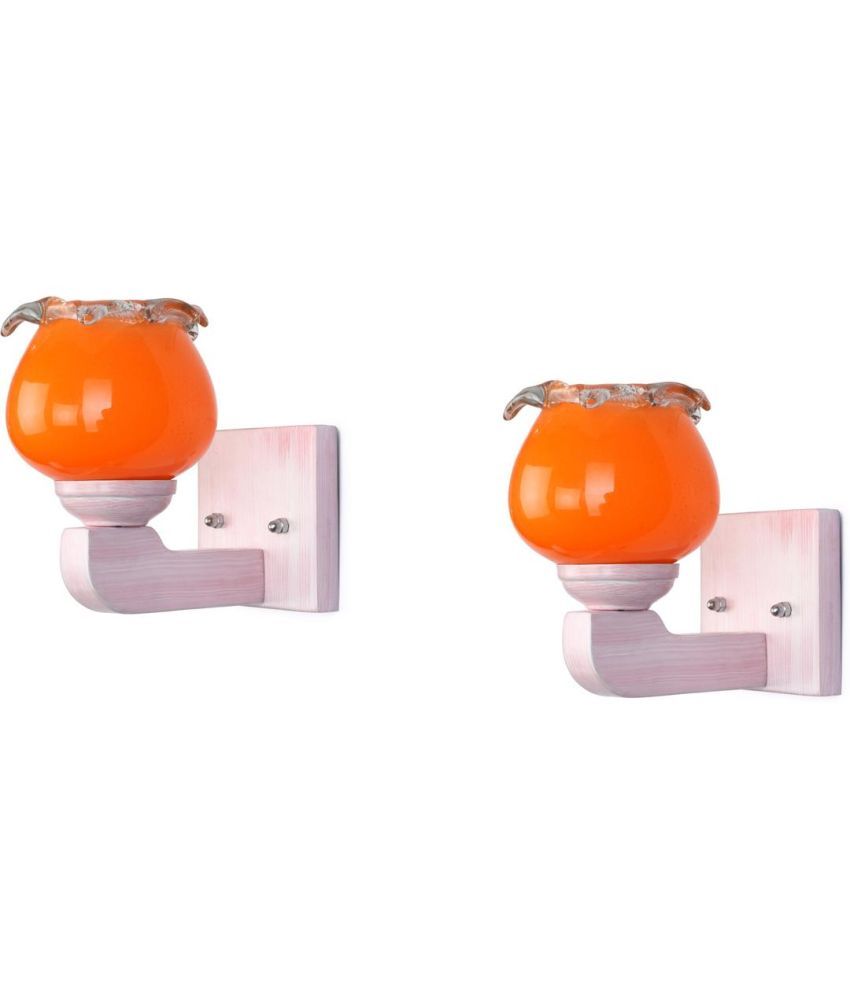     			Somil Orange Up & Down Light Lamp ( Pack of 2 )