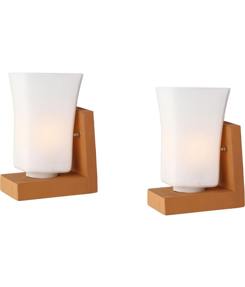     			Somil White Up & Down Light Lamp ( Pack of 2 )