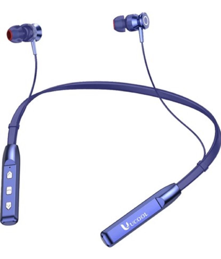     			UCOOL Bluetooth Wireless Neckband In-the-ear Bluetooth Headset with Upto 30h Talktime True Wireless - Blue