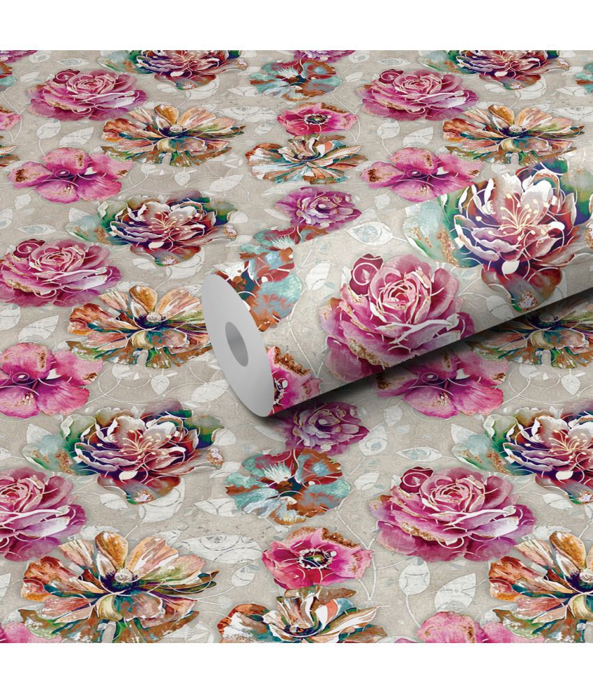     			WallWear Floral Wallpaper ( 40 x 300 ) cm ( Pack of 1 )