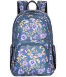 Arctic Fox Flora Dark Denim School Backpack For Boys And Girls, 34 litres, Black