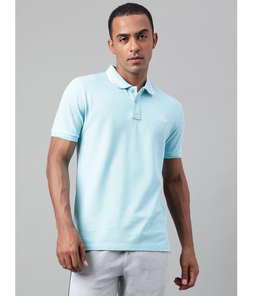     			Alcis Blue Cotton Regular Fit Men's Sports Polo T-Shirt ( Pack of 1 )