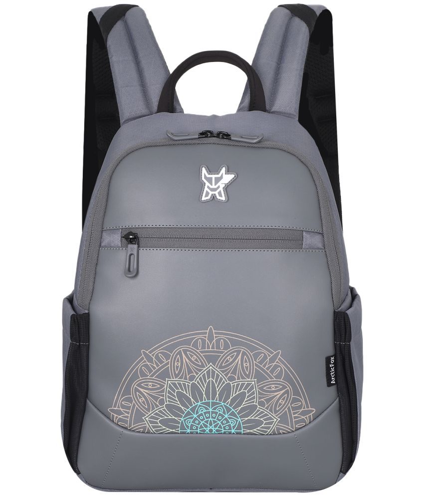     			Arctic Fox Grey Polyester Backpack ( 12 Ltrs )