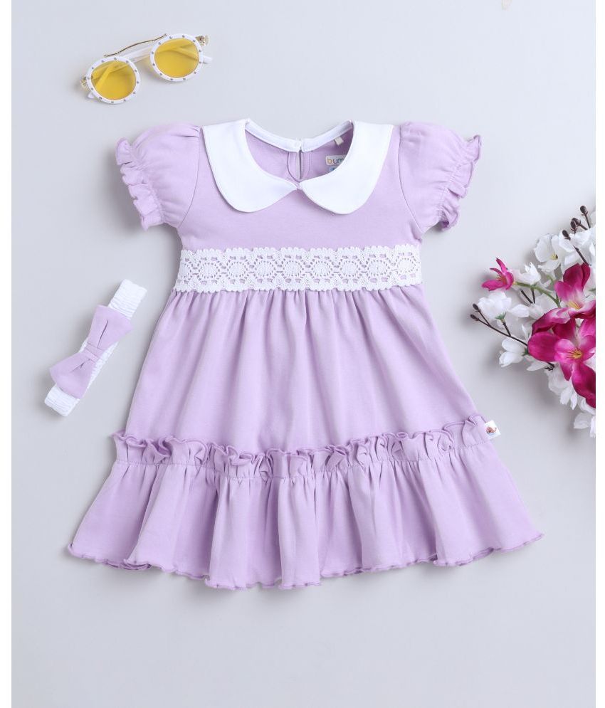     			BUMZEE Pack of 1 Baby Girls Cotton Frock ( Lavender )