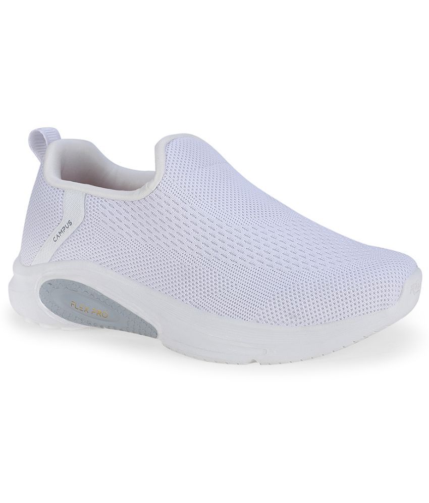     			Campus WIKES White Men's Slip-on Shoes