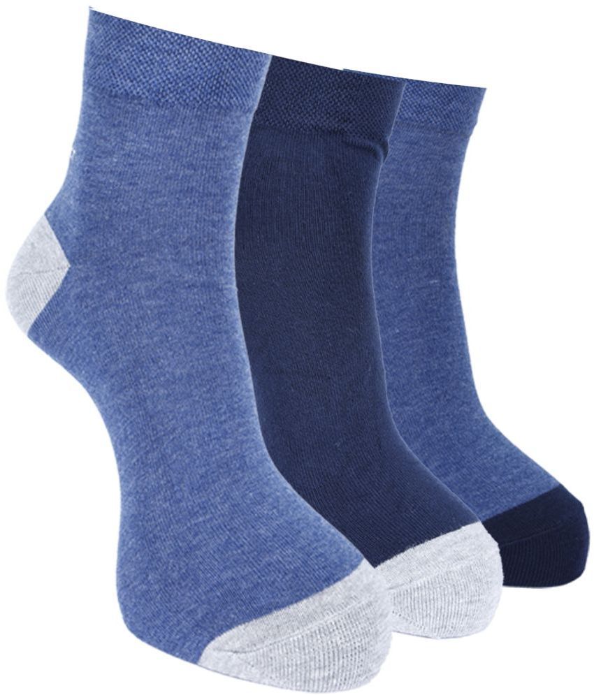     			Force NXT Cotton Blend Men's Self Design Multicolor Ankle Length Socks ( Pack of 3 )