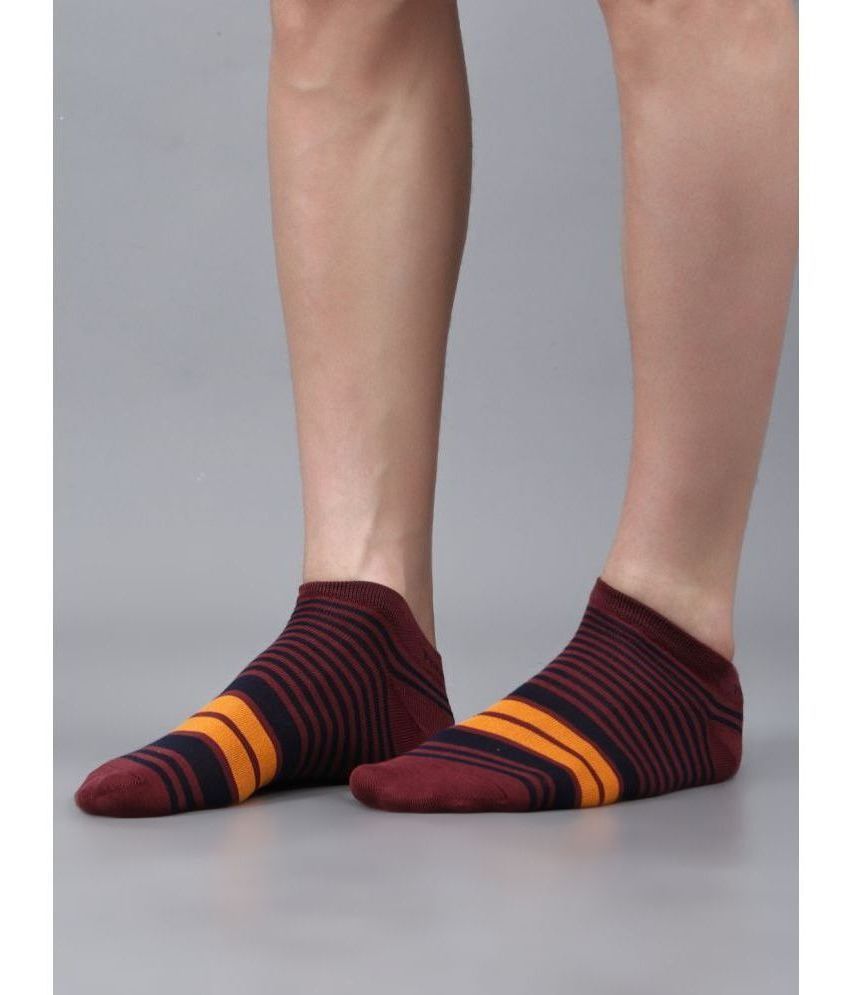     			Force NXT Cotton Blend Men's Striped Multicolor Ankle Length Socks ( Pack of 3 )