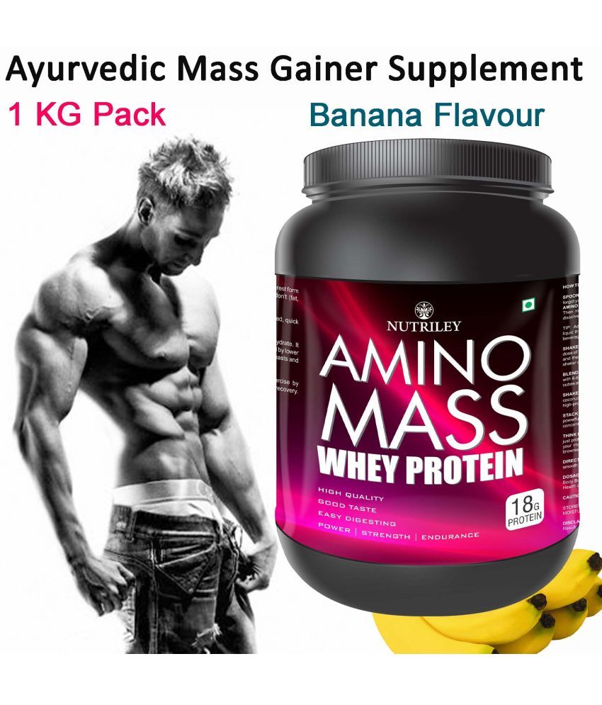     			Nutriley Amino Mass Whey Protein ( 1000 gm , Banana - Flavour )