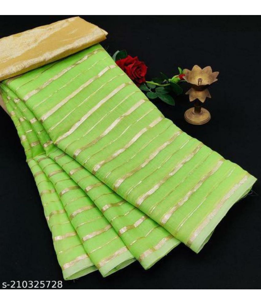     			Saadhvi Cotton Silk Applique Saree Without Blouse Piece - Mustard ( Pack of 2 )