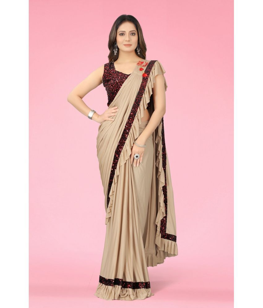     			Saadhvi Cotton Silk Solid Saree Without Blouse Piece - Grey ( Pack of 1 )