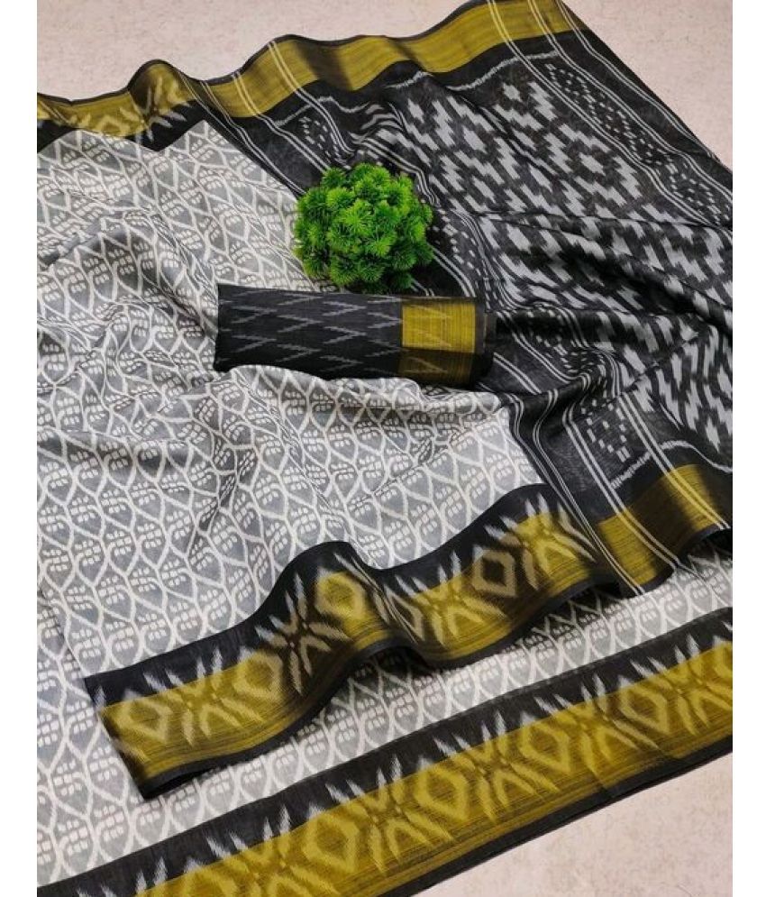     			Vkaran Cotton Silk Applique Saree Without Blouse Piece - Multicolor ( Pack of 2 )