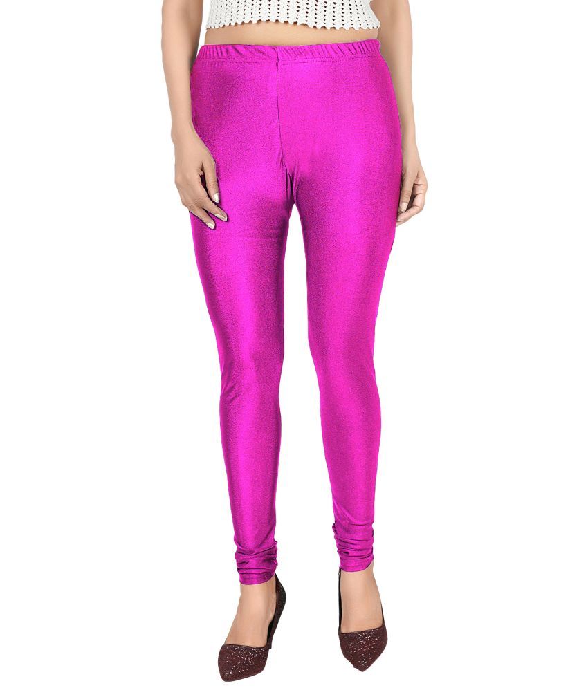     			Colorscube - Magenta Lycra Women's Churidar ( Pack of 1 )