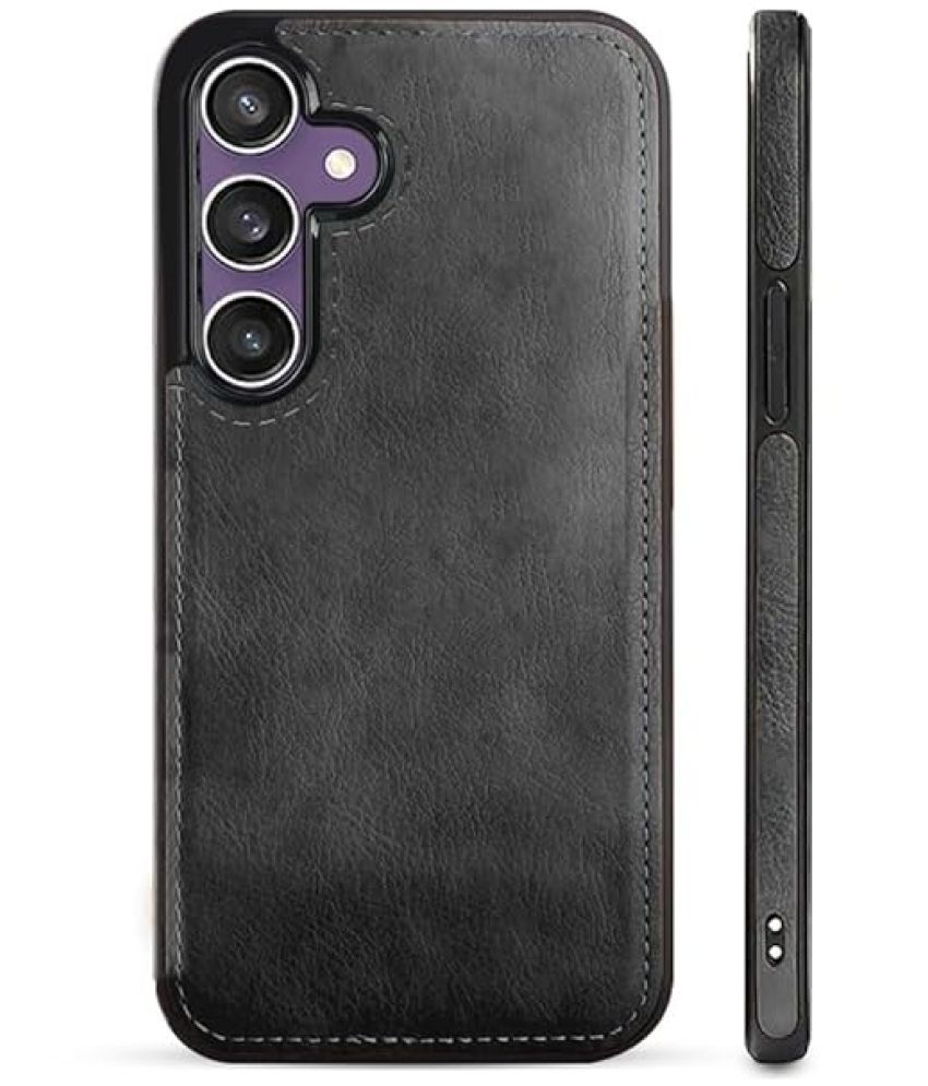     			Doyen Creations Plain Cases Compatible For Artificial Leather Samsung Galaxy S24 ( Pack of 1 )