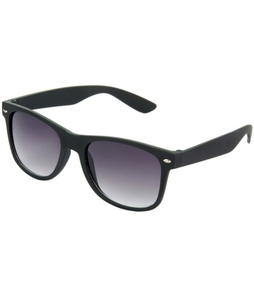     			Hrinkar Black Rectangular Sunglasses ( Pack of 1 )