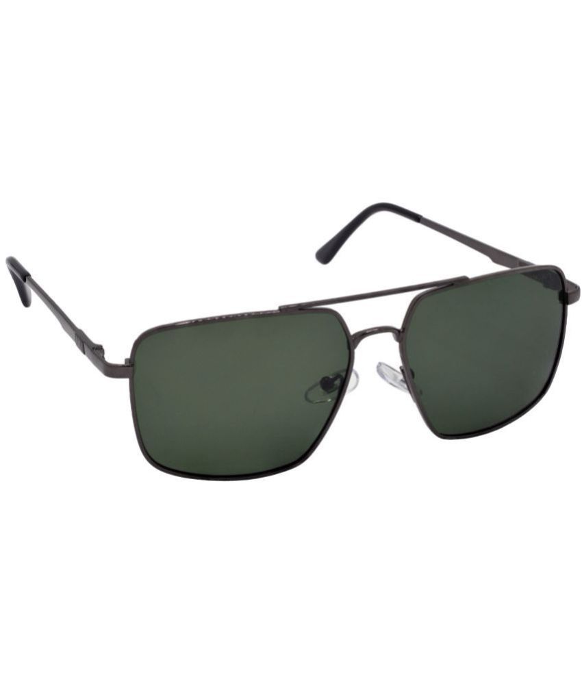     			Hrinkar Dark Grey Rectangular Sunglasses ( Pack of 1 )