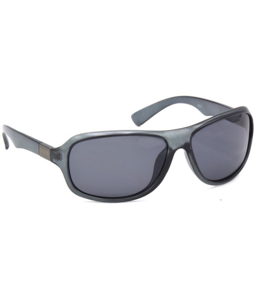     			Hrinkar Grey Melange Wrap Around Sunglasses ( Pack of 1 )