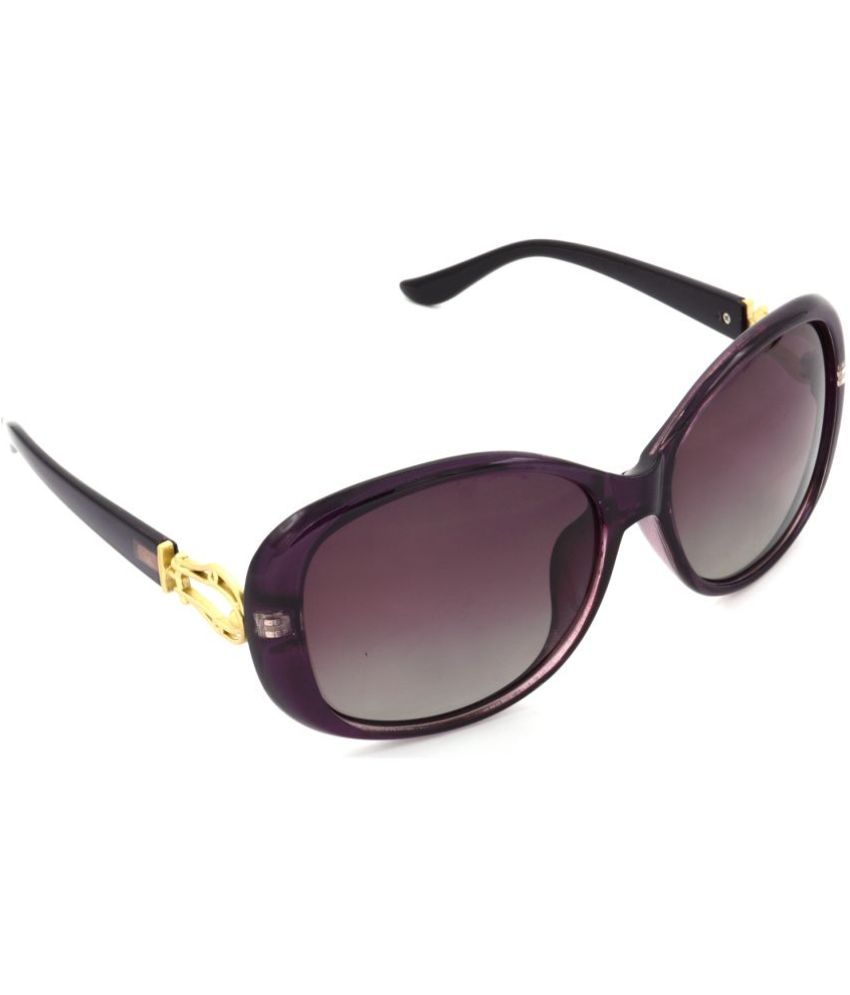     			Hrinkar Purple Rectangular Sunglasses ( Pack of 1 )