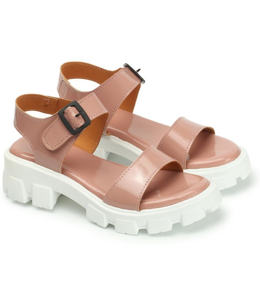     			Kajmi Pink Women's Sandal Heels