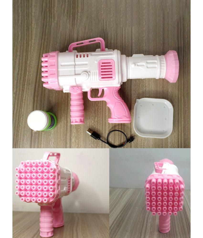     			RAINBOW RIDERS Super Socket Bubble 45 Holes Gun For Kids/Indoor & Outdoor Toy, Launcher Machine For Girls & Boys