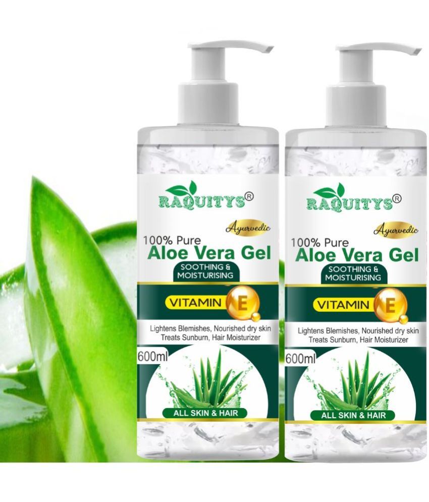     			RAQUITYS Aloe Vera Gel For Skin Acne, Scars, Dark spots Face & Hair 1200ML