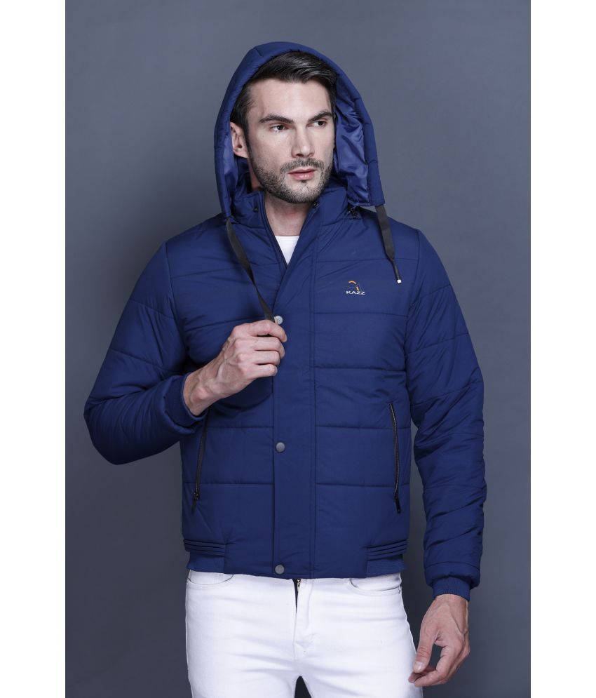     			TRENDY DUDE Nylon Men's Quilted & Bomber Jacket - Blue ( Pack of 1 )