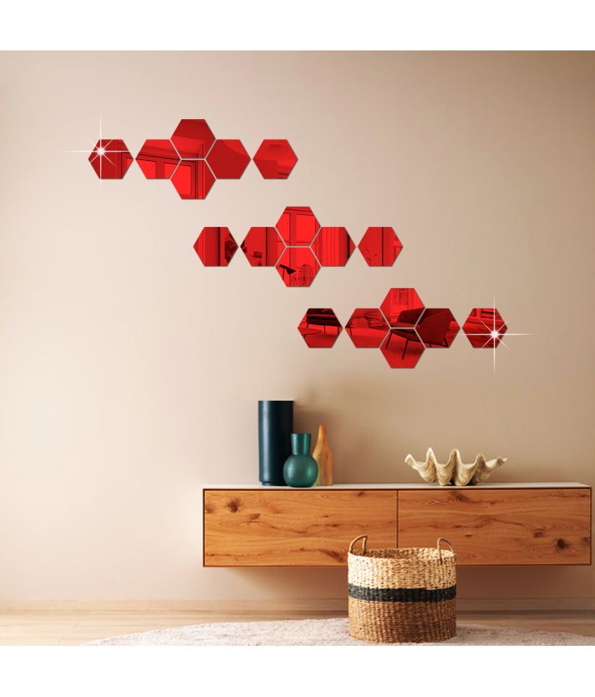     			WallWear Wall Sticker Geometric ( 12 x 10 cms )