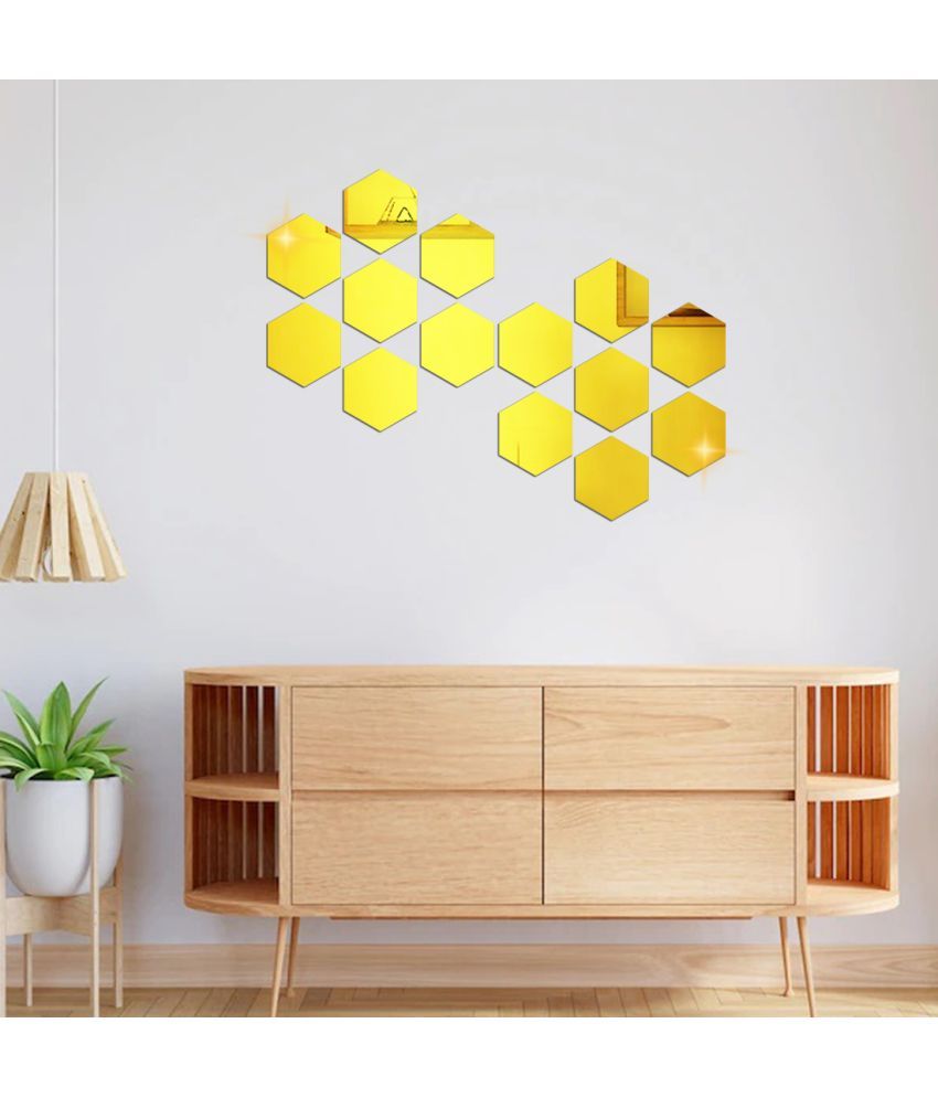     			WallWear Wall Sticker Geometric ( 12 x 10 cms )