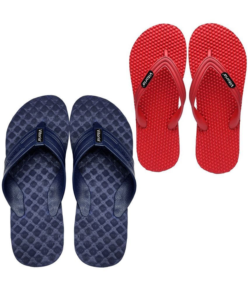     			vitoria Blue Men's Thong Flip Flop