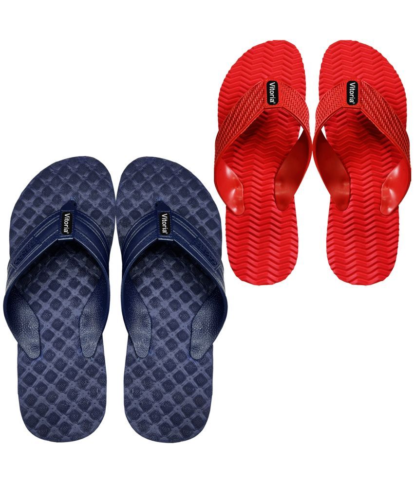     			vitoria Blue Men's Thong Flip Flop