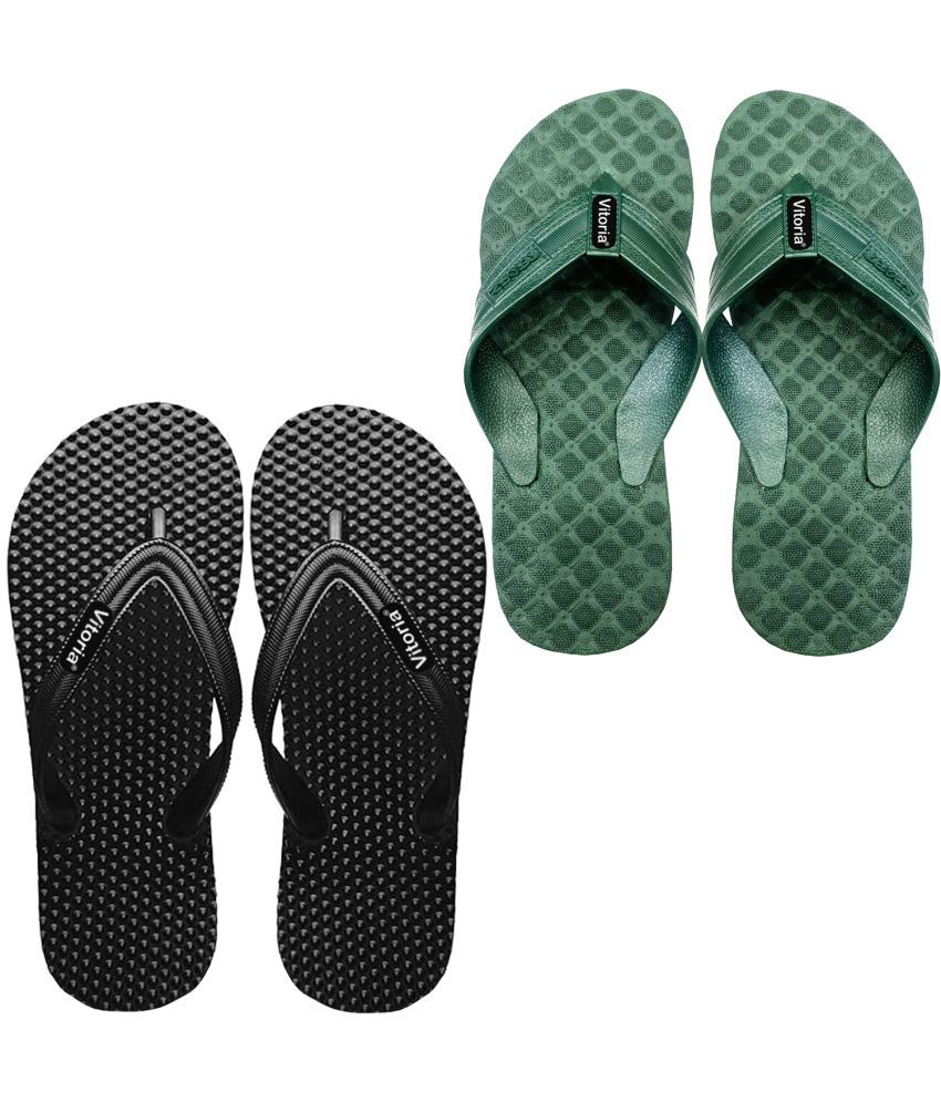     			vitoria Green Men's Thong Flip Flop