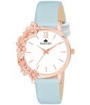 EMPERO Light Blue Leather Analog Womens Watch