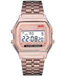 Viser Rose Gold Metal Digital Womens Watch