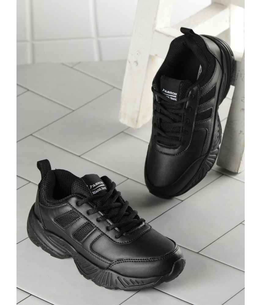     			Abros - Black Boy's School Shoes ( 1 Pair )