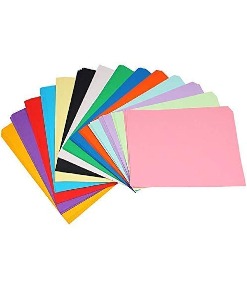     			ECLET A4 100 Coloured Sheets (10 Sheets each color) Copy Printing/Art and Craft Paper Double Sided Coloured Children's Day Gift, Birthday Gift, Party Favors,christmas decor etc 1