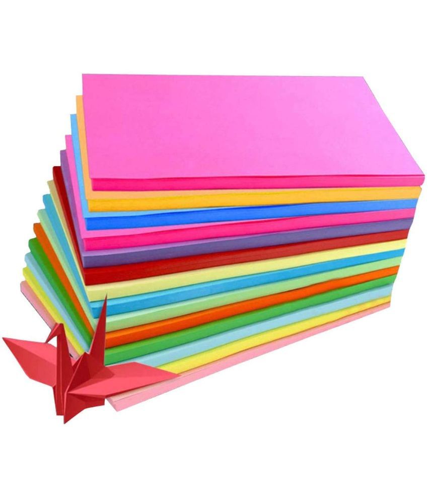     			ECLET A4 Premium Neon Colours Paper Pack of 40 Sheets (10 Colors x 4 Sheets Each Colour) for Art & Craft Work. (40 Sheets)