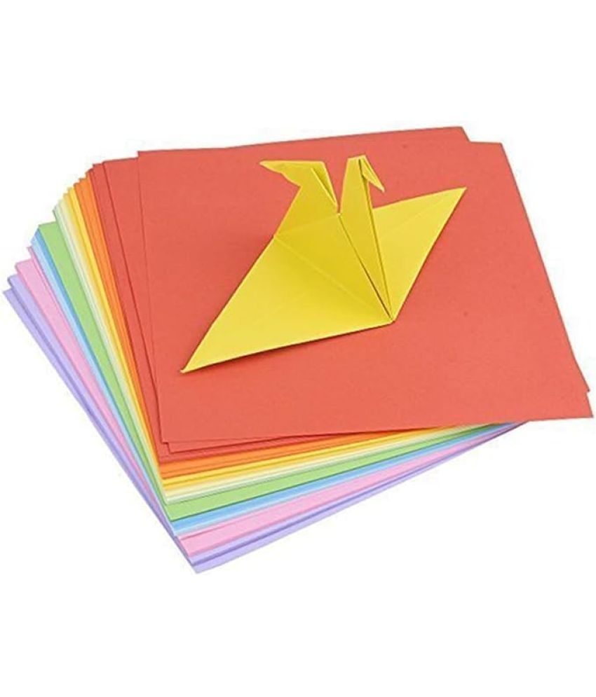     			ECLET Neon Origami Paper 15 cm X 15 cm Pack of 100 Sheets (10 sheet x 10 color) Fluorescent Color Both Side Coloured For Origami, Scrapbooking, Project Work.82